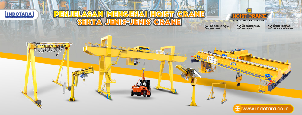 Penjelasan mengenai Hoist Crane serta Jenis-jenis Crane